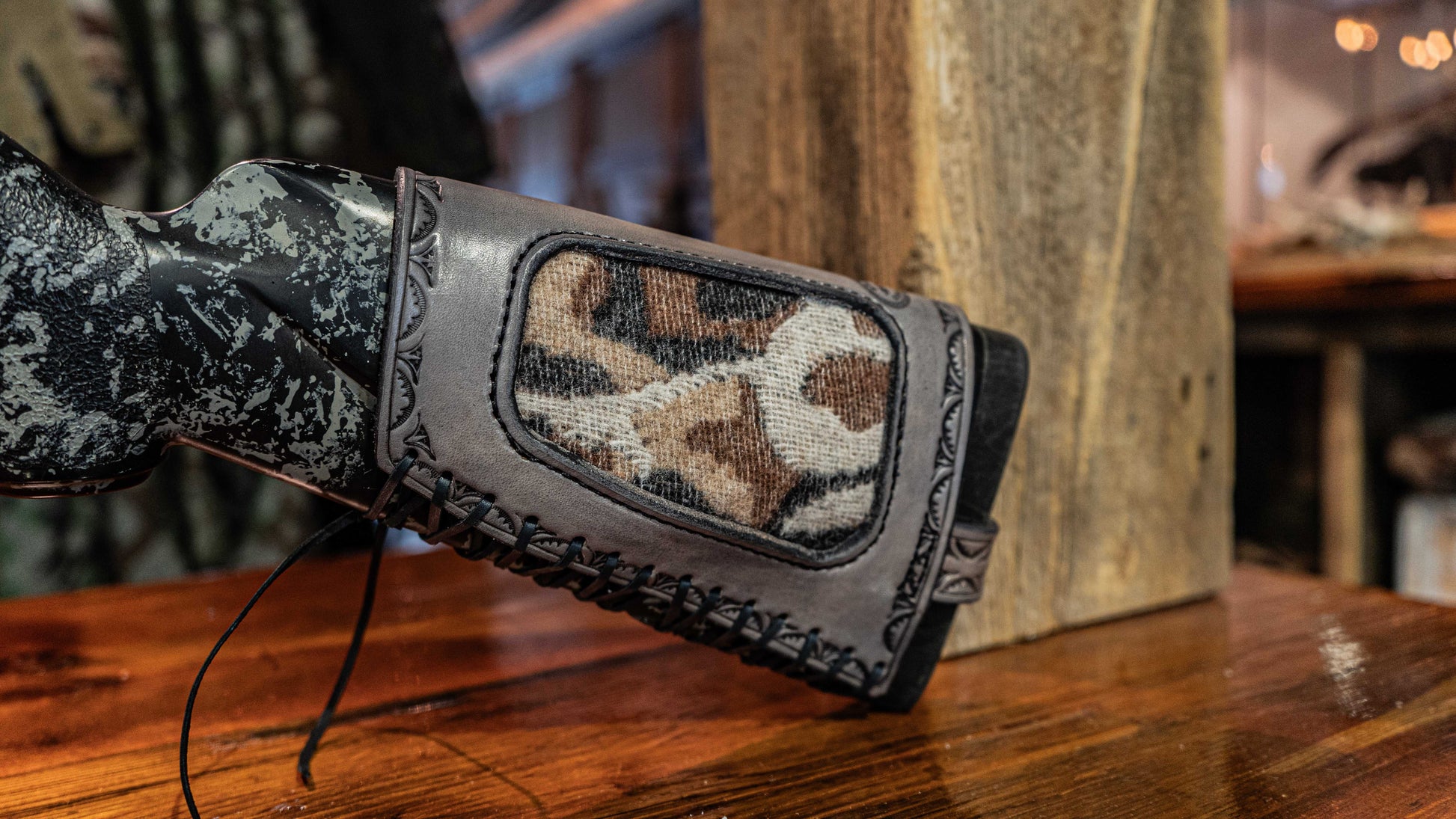 Leather Stock Cover
