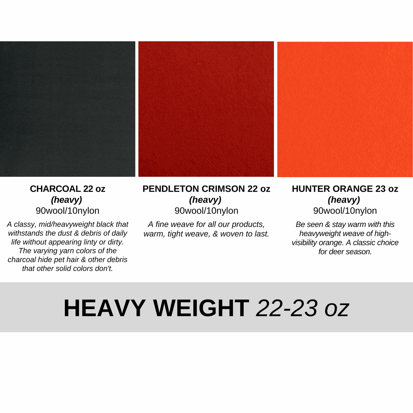 Cutweather Wool Colors & Patterns