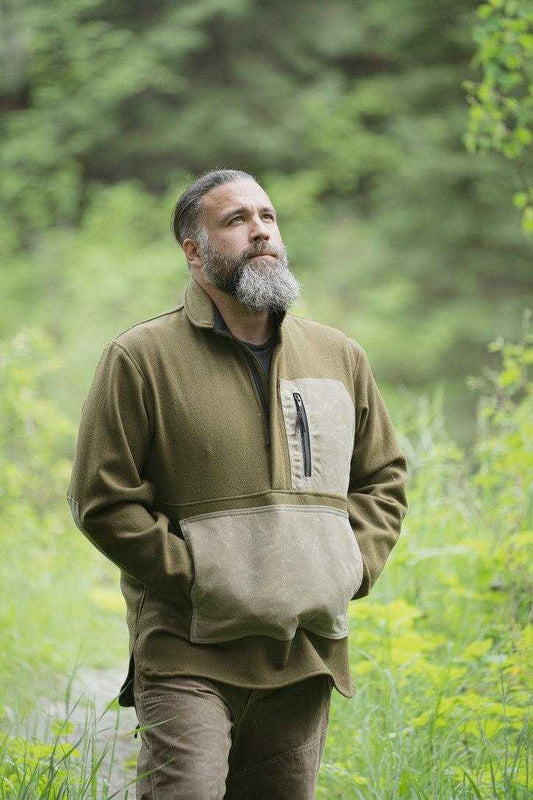 Wool Half Zip Pullover Anorak