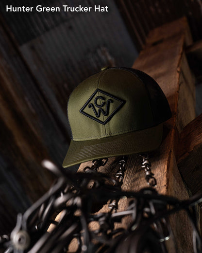 Cutweather Hats Hunter Green Trucker