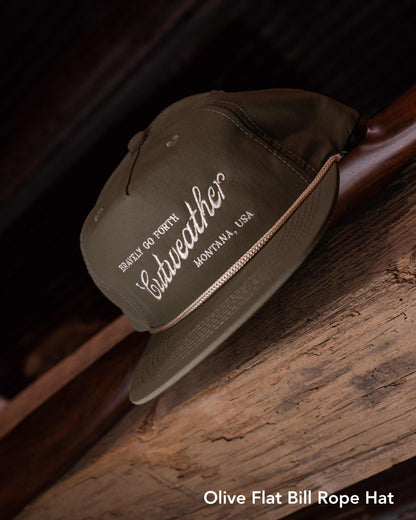 Cutweather Hats Olive Flat Rope
